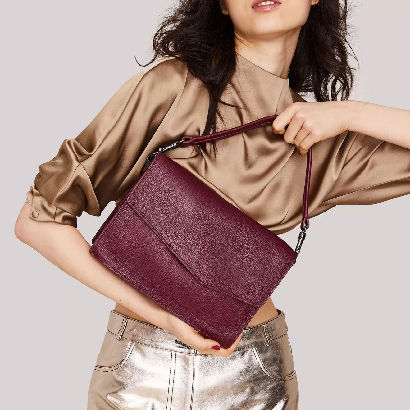 Clearance Cobble Hill Flap Satchel Hobo